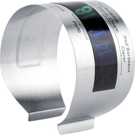 Thermomètres à vin de haute qualité, stock important disponible, thermomètres à vin et à champagne en acier inoxydable avec écran LCD. (1/5)