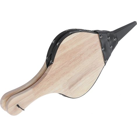 Soufflet en bois pour barbecue extérieur, allume-feu manuel pour cheminée, foyer et camping – Outil de ventilation pour braises et bois (1/5)