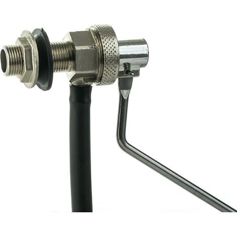 RUBINETTO A GALLEGGIANTE NICHELATO SILENZIOSO TIPO CATIS- 3/8   285 mm- DH- pezzi 1