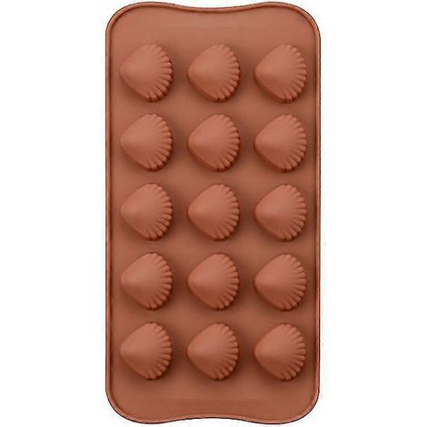 ECELEN Stripe (Farbe zufällig) Verschiedene Silikonformen, lebensmittelechte Silikonform für Schokolade, Bonbons, Gelee, Eiswürfel.-C4 Seashells