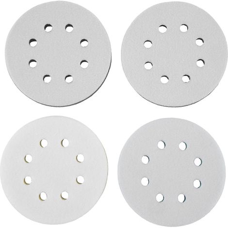 Lot de 4 disques de ponçage en mousse pour ponceuse orbitale, 12,7 cm (5 pouces), 8 trous, Surfprep (1/5)