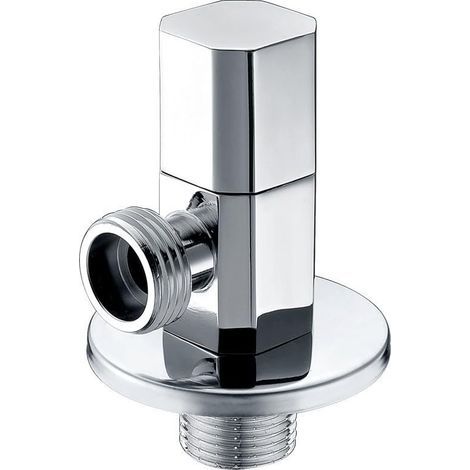 Applicable angulaire pour salle de bain - Fixation murale - Valve d'alimentation en eau - Valve de contrôle efficace de l'eau (1/4)