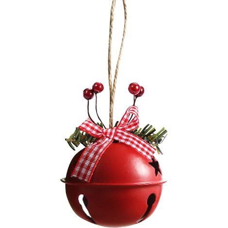 Cloche De Noel - Ensemble De 6 Pièces En Métal Fer - Ornement Suspendu Pour Arbre De Noël - Décoration Intérieure Festive