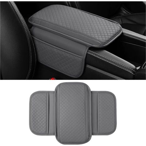 Housse Console Centrale Voiture, Accoudoir Voiture Universel Coussin, Coussin De Console Centrale De Automobile, Housse Pour Accoudoir Central Pour La Plupart Des Véhicules(Gris) (1/5)