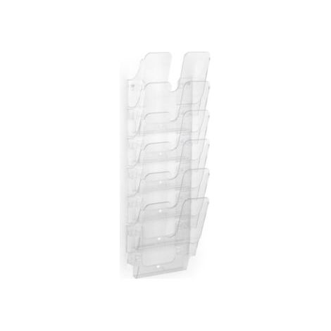 DURABLE Prospekthalter DURABLE FLEXIPLUS 6 24,7 x 108 x 10 cm (B x H x T) DIN A4 Polystyroltransparent 6 Fächer