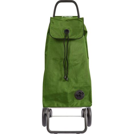 Poussette De Marché 2 Roues Kaki Convertible, Pliable, Grande Capacité - Rolser