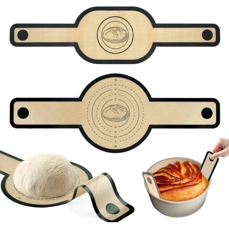 Lot 2 tapis cuisson silicone Dutch Oven longues anches balancelle pain 0, 7 mm - 40 à 260°C (1/5)