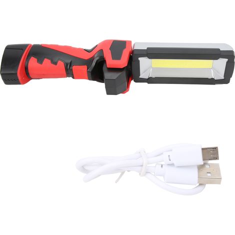 Wiederaufladbare USB-Arbeitsleuchte, 5 Leuchtmodi, schweißresistent, faltbar, COB, tragbar, magnetisch, für Notfallsituationen. (1/5)