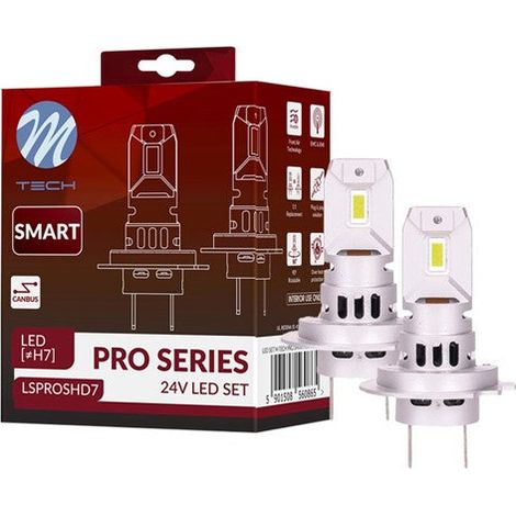 2 AMPOULES LED H7 46W 24V 6000K 4800LM MAX PLUG AND PLAY