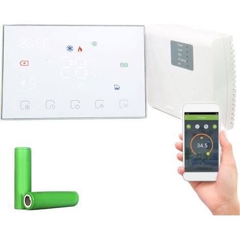 Termostato WiFi Beca a Batteria BHT-8000RF-GBW  Bianco (1/4)