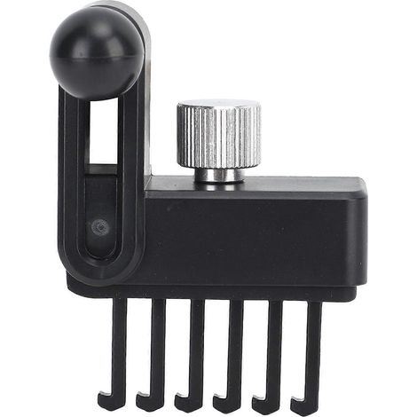 Support de téléphone de voiture avec fixation pour grille d'aération, anneau métallique de 17 mm, compatible avec le mode Tesla. (1/5)