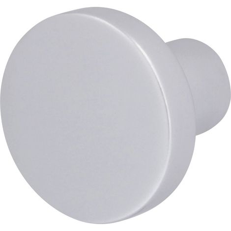 Alpertec Knopflochteil Ø 5,0 cm Aluminium F1 silber Türbeschläge