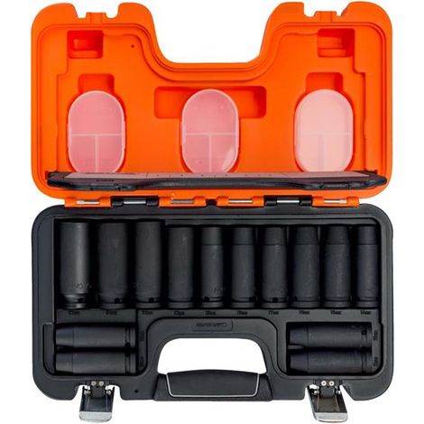 Bahco DD/S14 DD/S14 Deep Impact Socket 14 Piece Set 1/2in Square Drive BAHDDS14 (1/3)