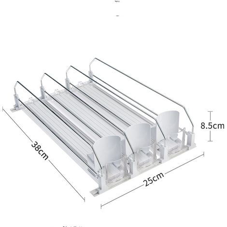 Rangement Frigo Organisateur Frigo GlissièRe Ajustable 3 Rang 38×25cm (1/5)