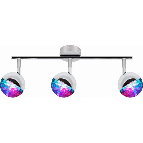 Plafoniera LED Candellux Party 93-67777 RGB 3 luci cromo