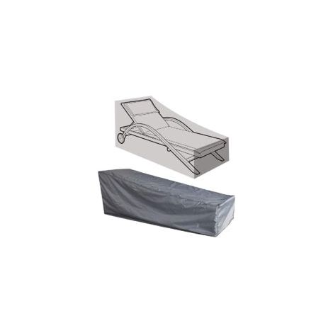 Funda para silla de exterior, funda protectora larga, transpirable e impermeable, tejido Oxford 210D, apta para sillas de 2007 x 40 x 68 cm, color gris. - Crezuo (1/4)