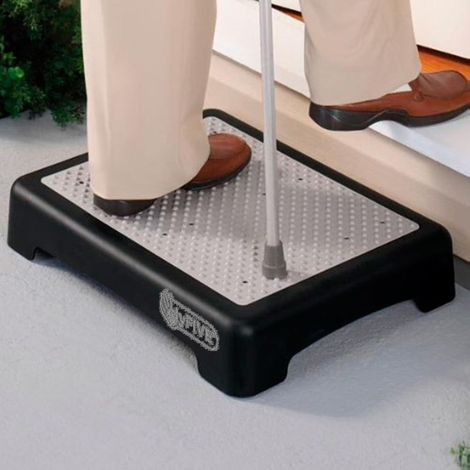 Marchepied d'extérieur antidérapant pour personnes âgées et personnes à mobilité réduite, plateforme et tabouret de porte pour l'extérieur (1/3)