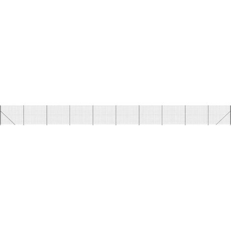 Clôture en treillis métallique avec bride anthracite 1,6x25 m CFW51285 (1/5)