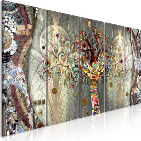 Tableau Imprimé "Tree of Life 5 Panneaux Narrow" 90x225cm (1/2)