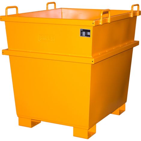 eurokraft pro, Cuve universelle, capacité 1 m³, orange jaune (1/4)