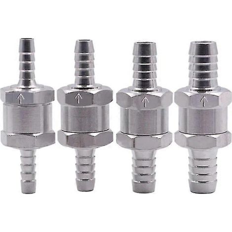 Clapet anti-retour unidirectionnel en aluminium 37 mA 6/8/10/12 mm pour conduite de carburant essence/diesel/huile (1/5)