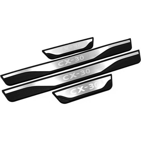 Accessoires de Couverture de Seuil de Porte de Voiture pour Mazda Cx-30 Cx30 Protecteur de PéDale de Protection en Acier Inoxydable (1/4)