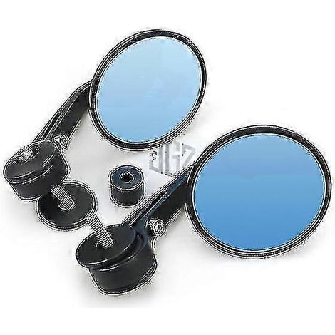 Rétroviseurs d'extrémité de barre ronde en verre bleu pour Husqvarna Svartpilen 401 250 701, accessoires de guidon de moto (1/5)