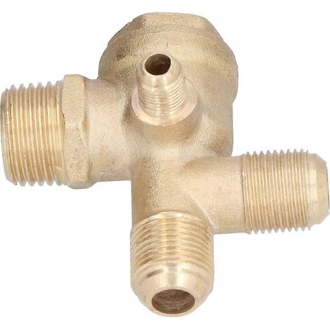 4-Wege-Rückschlagventil, Gewinde, Kupferguss, elektrisch angetrieben, für Luftkompressoren, Zubehör 21 x 16 x 16 x 10 mm