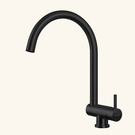 Robinet rabattable Luisina Inox PVD noir mat ACHILLE (1/2)