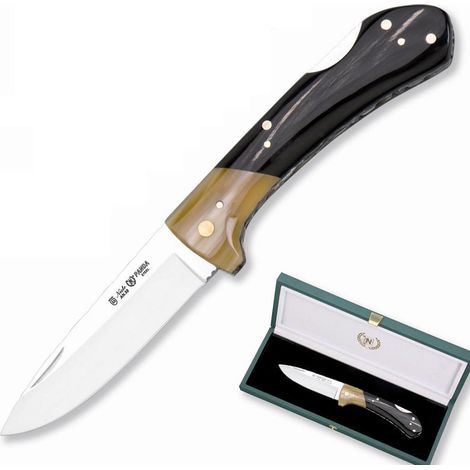 ART-0 Handgemachtes Messer Miguel Nieto von 18 cm, mit Stahlklinge von 8 cm und mango von Buffalo Pole mit Präsentationsbox, limitierte Auflage.