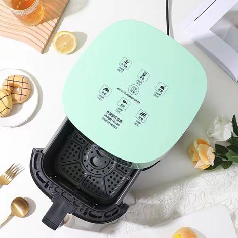 Friteuse à air chaud grande capacité, écran tactile intelligent, interface utilisateur intuitive, four multifonction pour une cuisine saine à domicile. (1/5)