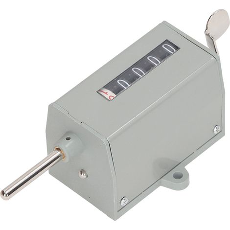 Compteur mécanique manuel 5 chiffres 350 tr/min remise à zéro pour machines textiles 220V (1/5)