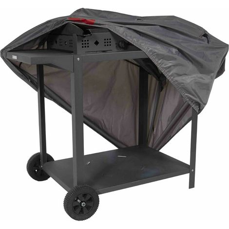 Housse de barbecue imperméable 110 x 58 x 60 cm Élastique anti-vent 2 aérateurs anti-condensation Sac de rangement inclus Cov'Up (1/5)