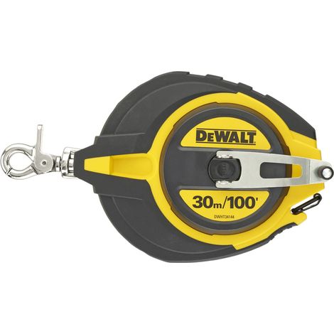 Dewalt DWHT0-34144 Steel Long Tape Measure 30m/100ft (Width 12mm) DHT034144 (1/2)