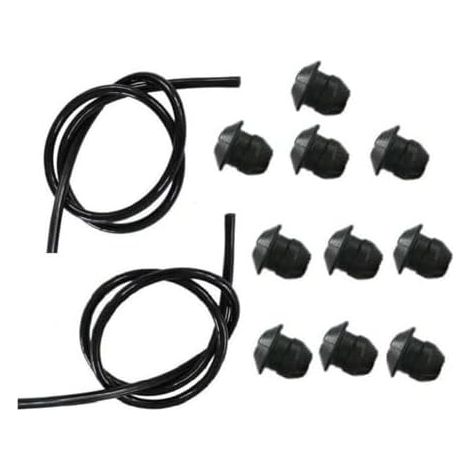 Lot de 10 œillets bague réservoir carburant et kit conduite compatibles avec 580457501 remplace 503735801 pour débroussailleuse à 2 cycles - (1/5)