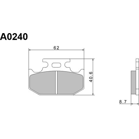 Plaquettes de frein semi-métalliques haut de gamme NISSIN 2024/10 KH152 (ECE R90) (Fabriquées au Japon) (2P-227NS) (1/5)
