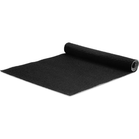 Tapis Torrance - Largeur 200 cm - Epaisseur 2 mm - Noir - Par mètre linéaire