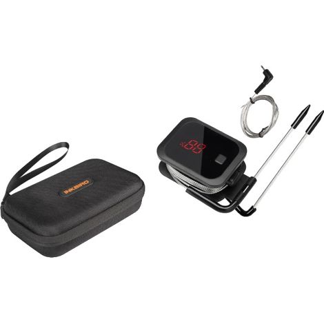 Termometro per barbecue, connettività wireless, doppia sonda, 2 pezzi con custodia (1/2)