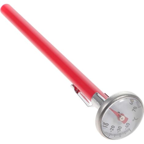 Horloge de décoration intérieure pour voiture, thermomètre mécanique, accessoire de style intérieur pour la décoration de votre voiture (rouge)-Red (1/2)
