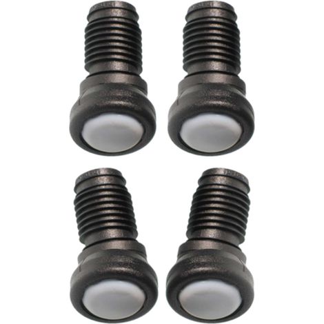 Cyclingcolors – Lot de 4 embouts rentrants orientables en Téflon PTFE – Base de glissement 25mm – Diamètre extérieur tube 16mm – Pour surfaces lisses
