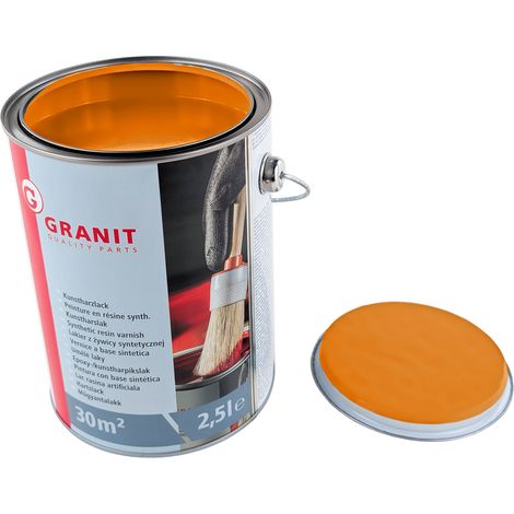 Lack, Gelborange RAL 2000 Nopolux Wilckens Granit, 2,5 l Dose (1/2)
