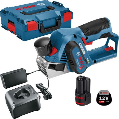 Nom Raboteuse sans fil Bosch GHO 12V-20 12 V / 1x batterie 2,0 Ah + chargeur en L-Boxx