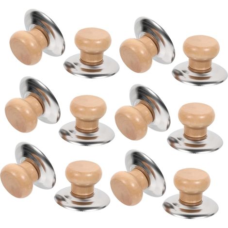 Juego de 12 pomos de repuesto para asas de tapas de ollas, aptos para la mayoría de los utensilios de cocina. (1/4)