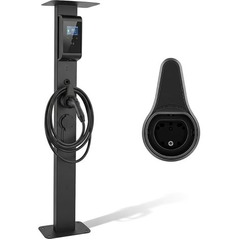 Support universel Wallbox, support Wallbox, poteau de montage sur pied, colonne de charge EV pour l'extérieur, colonne de support pour stations de charge Wallbox pour voitures électriques (1/5)