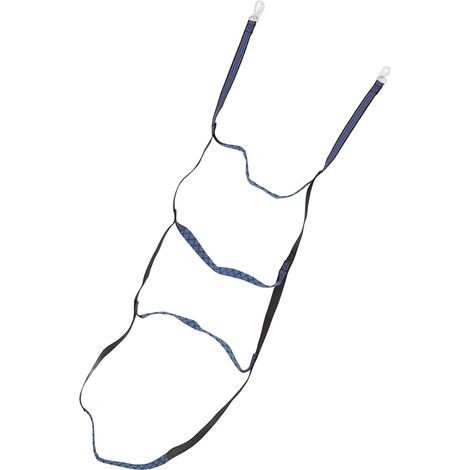 Échelle de corde marine pour bateau pneumatique, kayak, bateau à moteur, canoë, bleue, 4 marches (1/5)