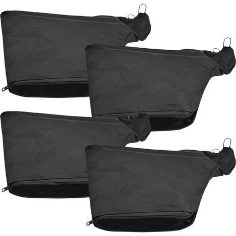 4 Pieces Dust Bag Kit, Large Capacity Sawdust Bag with Zip and Metal Holder, Cleaning Bag for Mitre Saw Model 255 (Black) (1/5)