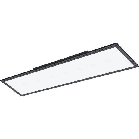 Plafoniera Moderna Salobrena 1 Alluminio Nero Luce Led Integrato 33W (1/2)