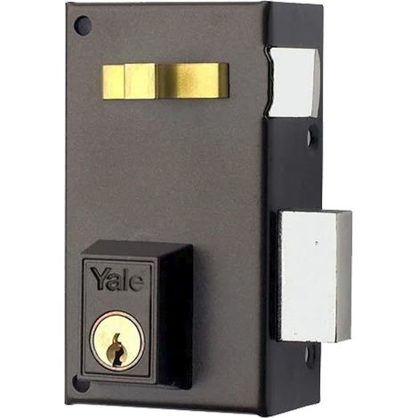 Cerradura Sobreponer 60X35Mm 56A60Dhp Hierro Pintado Picaporte/Palanca Derecha Yale (1/6)