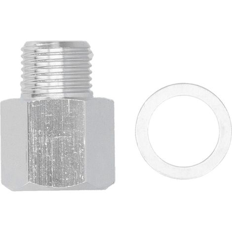 Jeffergarden Adaptateur de capteur de pression d'huile M16 1.5 à 1/4 NPT en alliage d'aluminium pour moteurs GM LS LS1 LSX LS3 (1/5)