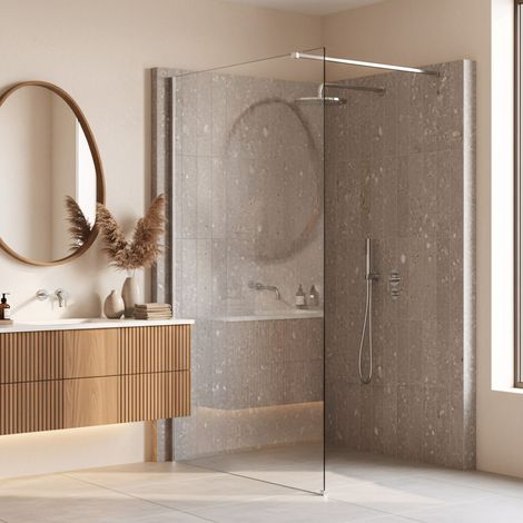 Pared De La Ducha Rea Flexi Transparent Chrome 120 (1/4)